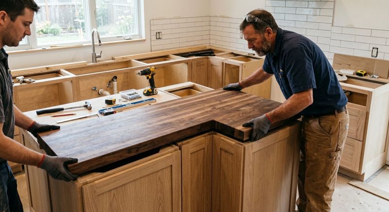 Butcher Block Installation in Marin County, CA