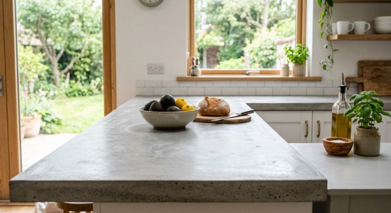Cement Counter Installation in Sonoma County, CA