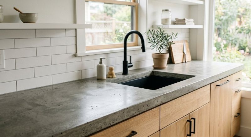 Cement Countertop Installation in Santa Rosa, CA