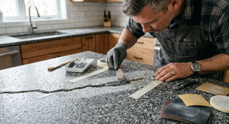 Cracked Granite Repair in Sacramento, CA
