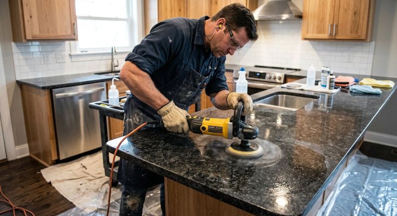 Granite Countertop Polishing in Roseville, CA