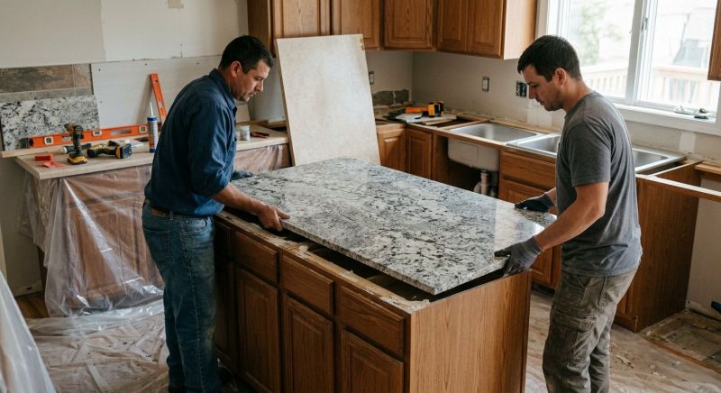 Granite Installation in Lake County, IL