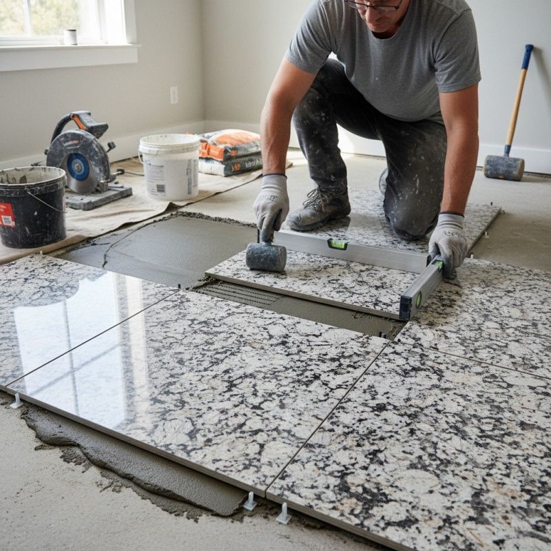Local Granite Installation pros at work
