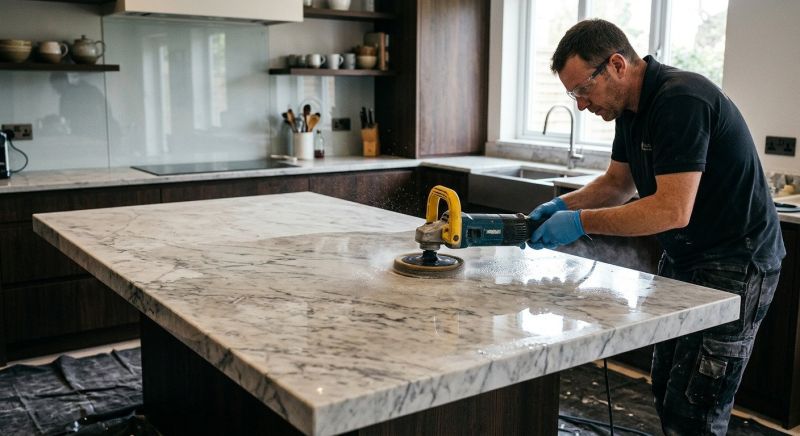 Marble Countertop Polishing in Sacramento, CA