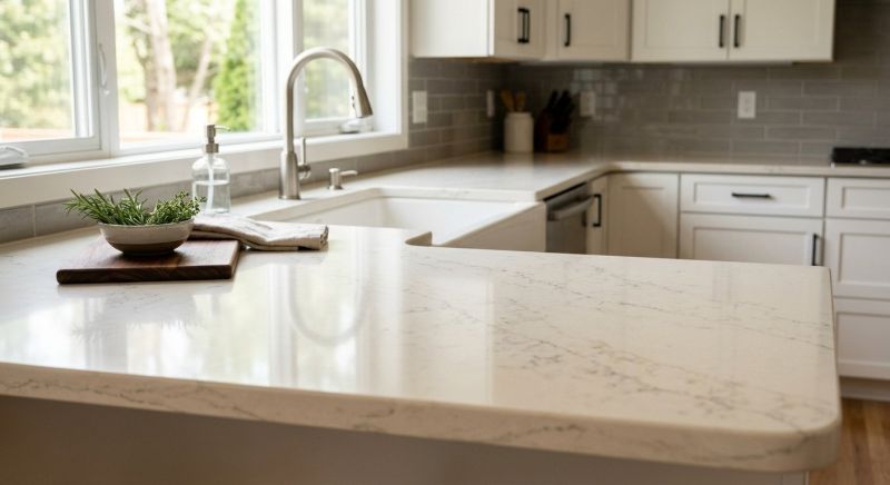 Quartz Slab Installation in Sonoma County, CA