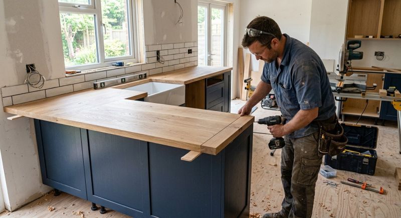 Wood Countertop Installation in Marin County, CA