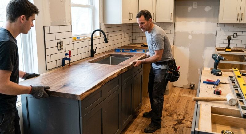 Butcher Block Installation in Santa Rosa, CA