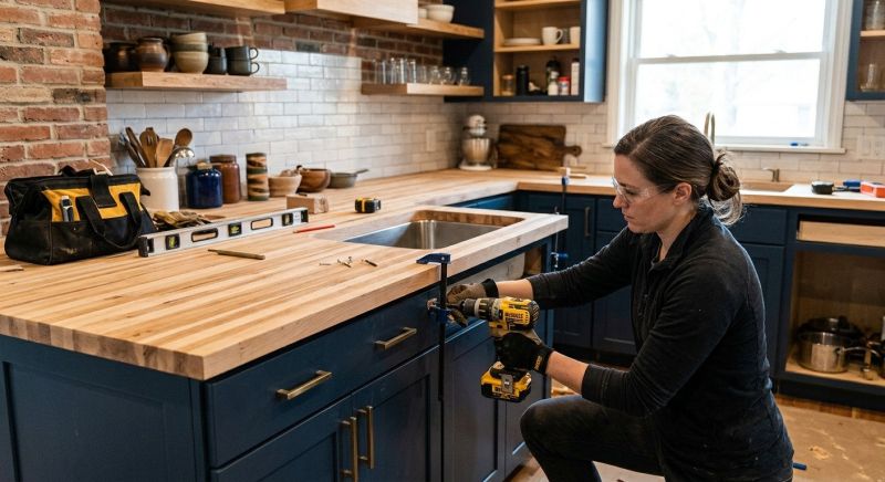 Butcher Block Installation in Santa Rosa, CA
