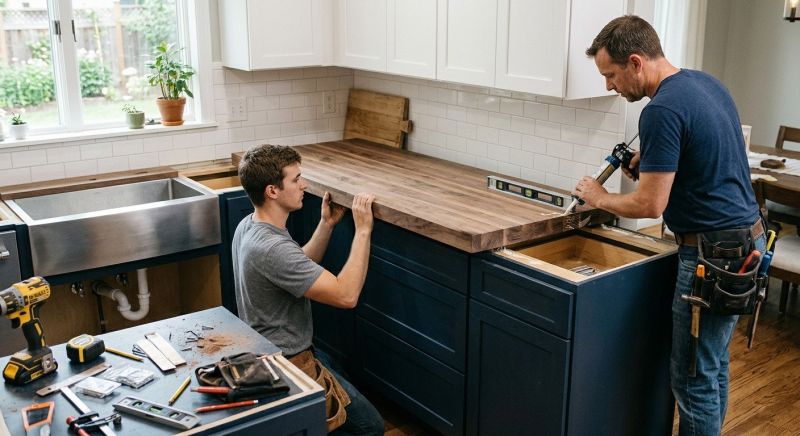 Butcher Block Installation in Marin County, CA