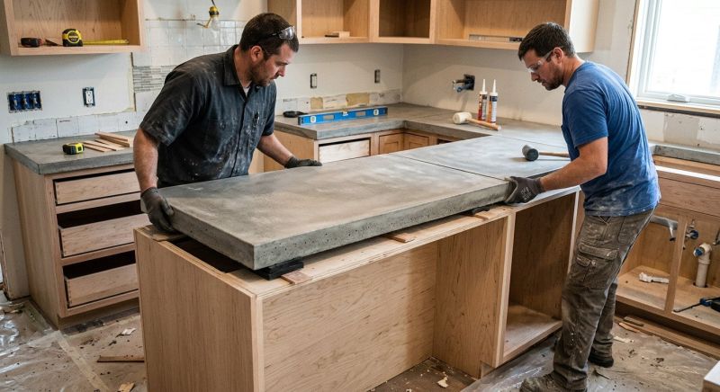 Cement Countertop Installation in Napa, CA