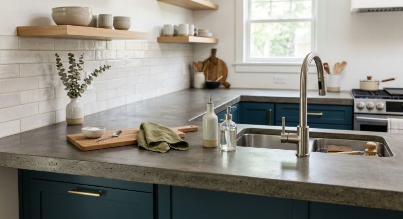Cement Countertop Installation in Marin County, CA