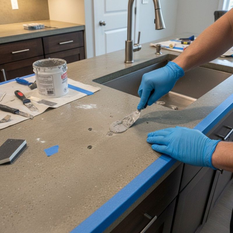Cement Countertop Pouring in Santa Rosa, CA