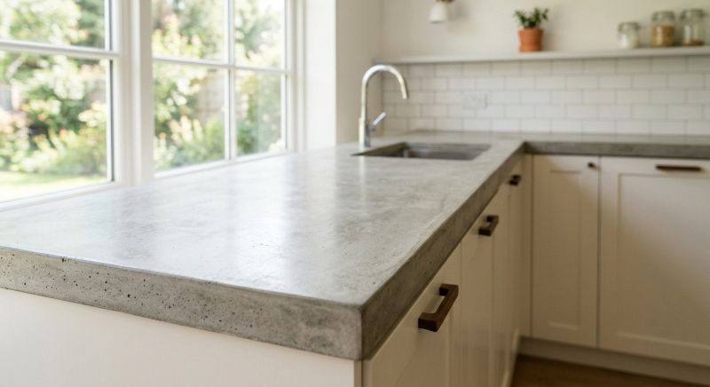 Concrete Counter Installation in Sonoma County, CA