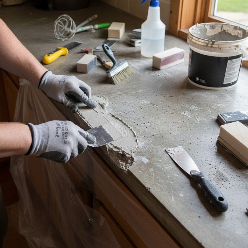 Concrete Countertop Pouring in Santa Rosa, CA