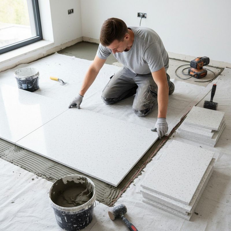 Granite Slab Installation