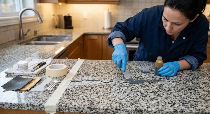 Cracked Granite Repair in Sacramento, CA