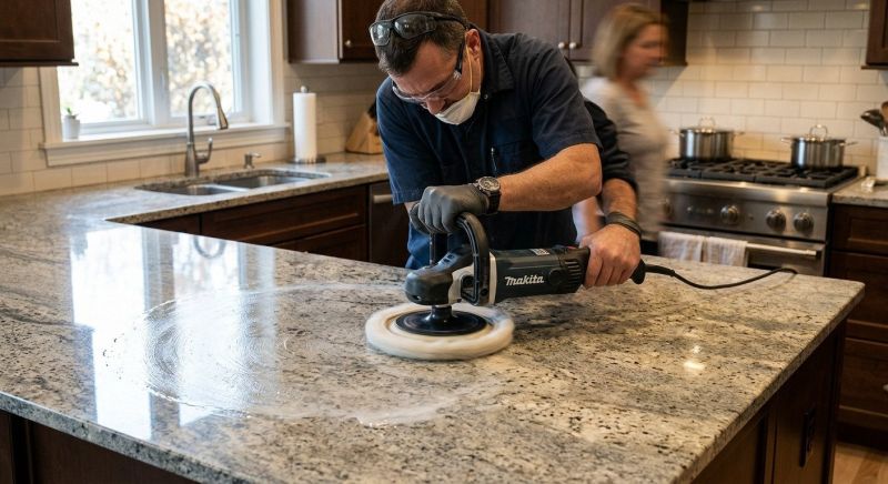 Granite Countertop Polishing in Roseville, CA