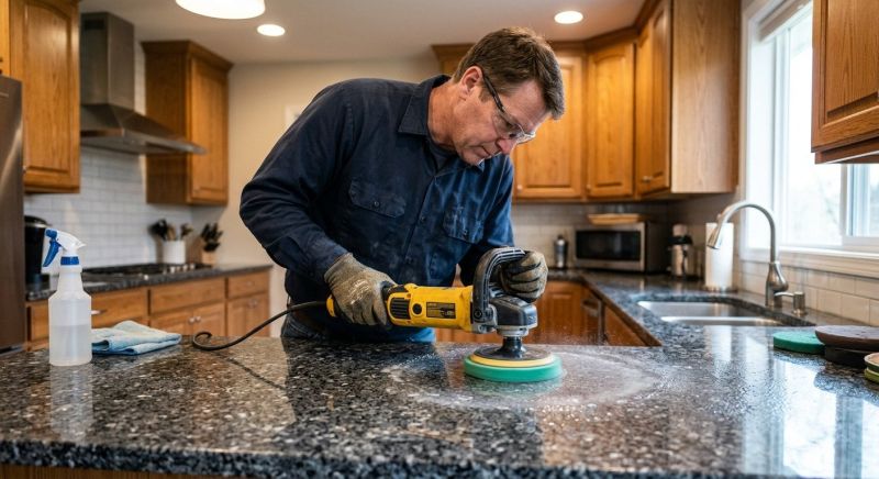 Granite Countertop Polishing in Roseville, CA