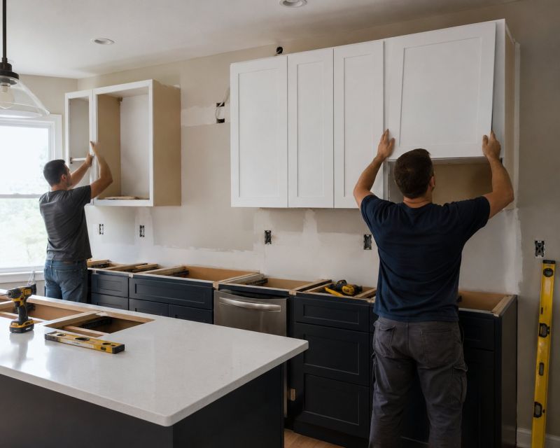 Kitchen Island Installation in Bloomington, IN
