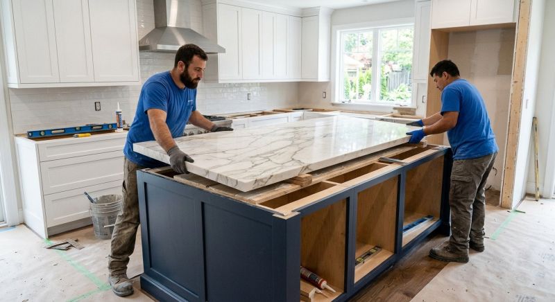 Marble Countertop Installation in Lake County, IL