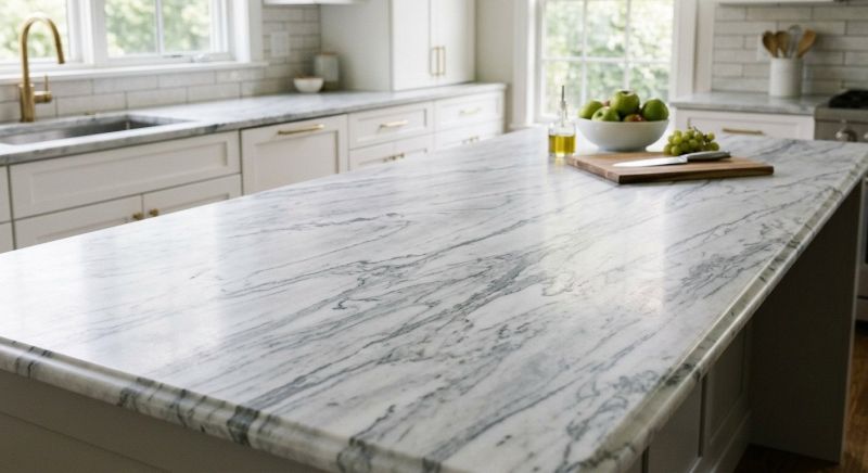Marble Slab Installation in Lake County, IL