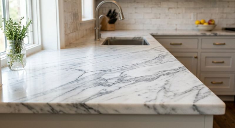 Marble Slab Installation in Sonoma County, CA