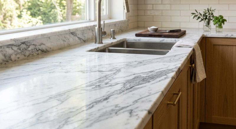 Marble Slab Installation in Marin County, CA