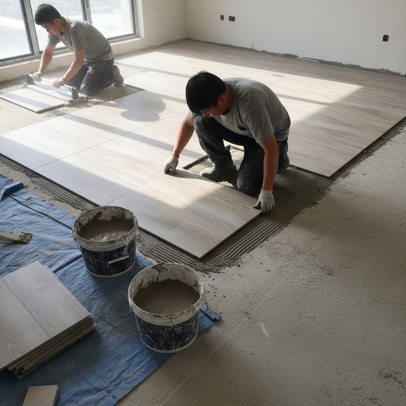 Mosaic Tile Floor Installation in Fredericksburg, VA