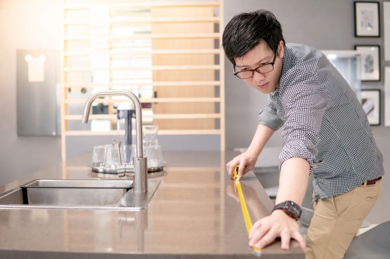 Poured Countertop Installation