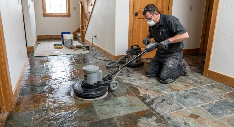 Slate Floor Refinishing in Roseville, CA