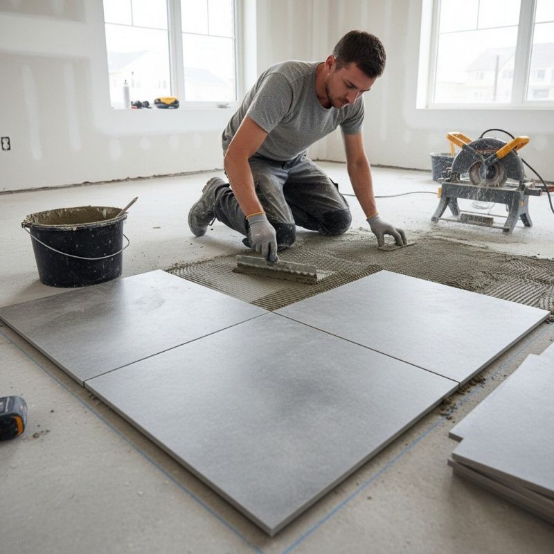 Slate Tile Floor Installation in Alexandria, VA