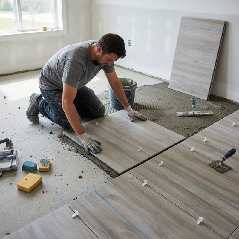Slate Tile Floor Installation in Fredericksburg, VA