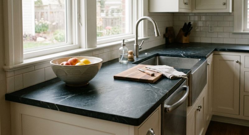 Soapstone Counter Installation in Marin County, CA