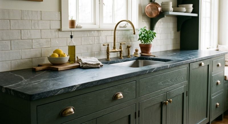 Soapstone Counter Installation in Sonoma County, CA