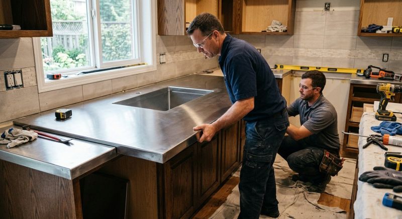 Stainless Counter Replacement in Napa, CA