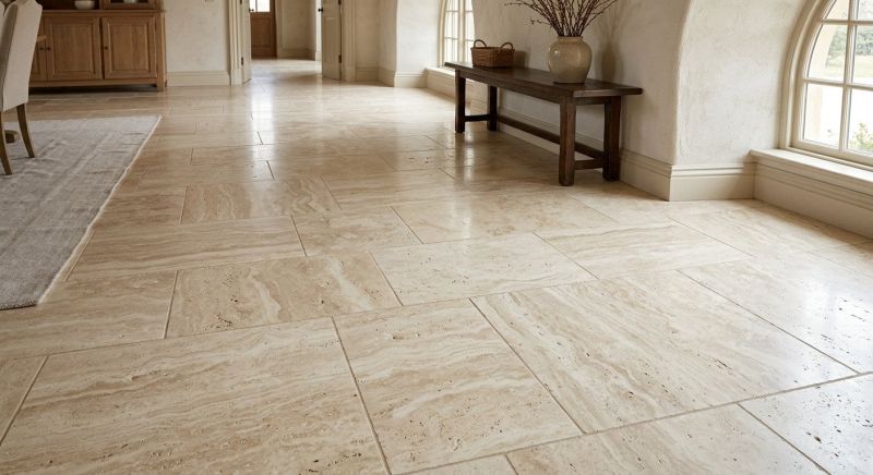 Travertine Floor Installation in Baltimore, MD